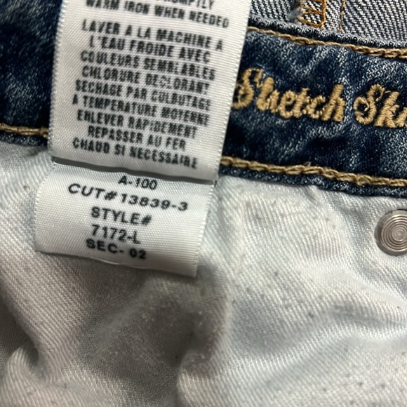 American Eagle Jean Short Skinny Stretch Cutoff Vintage Y2K Fray Cuff Distressed - Picture 12 of 12